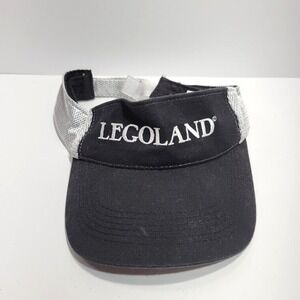 Legoland Lego White Black Adjustable Strapback Visor Cap Hat